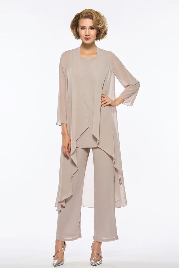 Loose 3 Pieces Mother of the Bride Pantsuits Mother Of The Bride Trouser Suits, Bride Jumpsuit, Mother Of The Bride Suits, Bride Suit, Outfit Jumpsuit, Mother Of Bride Outfits, Mother Of The Bride Outfit, Mother Of The Groom Dresses, Mother Of Groom Dresses