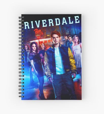 riverdale spiral notebook with an image of the cast from riverdale on it's cover