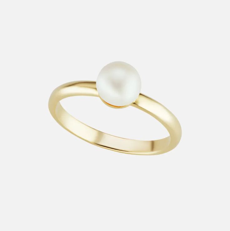 The Gold Single Pearl Ring by The Gild is a must-have for every jewelry box. A classic freshwater pearl sits on top of a stacking ring, making it a signature piece of jewelry for everyday wear. Classic and refined, the gold and pearl combination complements every hand. Materials: Freshwater Pearl, 14k Yellow Gold Handcrafted in New York, USA Gold Stacking Ring, Gold Pearl Ring, Single Pearl, Ring Making, Gold Ring Stack, Gold Gilding, Pendant Rings, Stacking Ring, The Gold