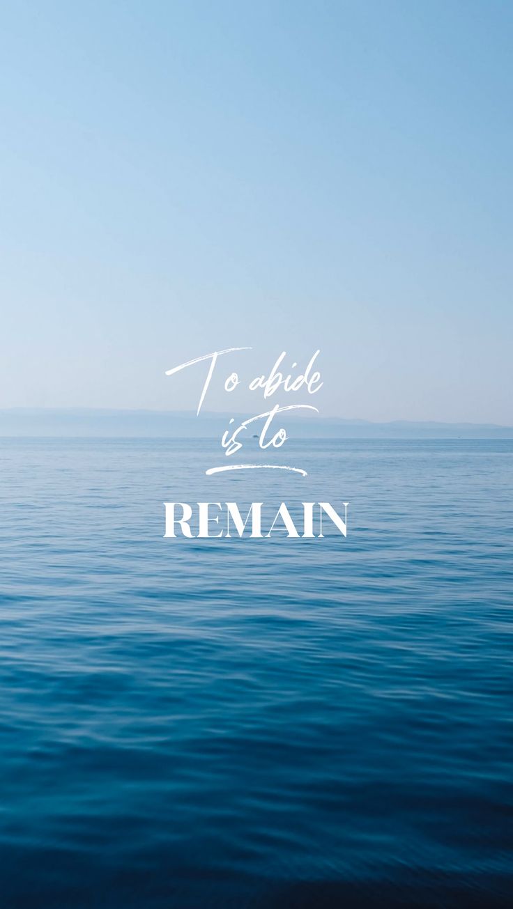 the ocean with a quote on it that says to be able to remain in the water