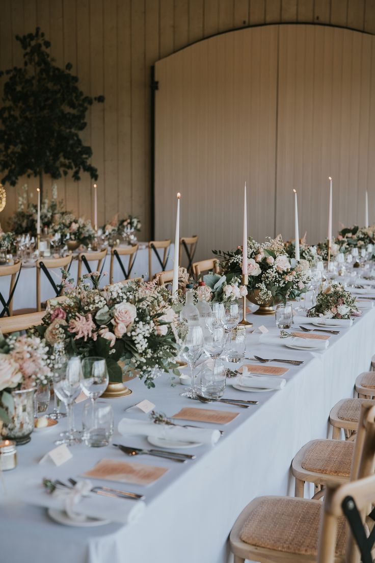 Romantic Pink And Green Wedding Table Decor Primrose Hill Farm, Wedding Table Decorations Summer, Pink And Green Wedding Table, Green And Pink Wedding Table, Pink And Green Wedding Theme, Green Wedding Table Decor, Summer Wedding Reception Decorations, Table Decor Wedding Reception, Wedding Poppy