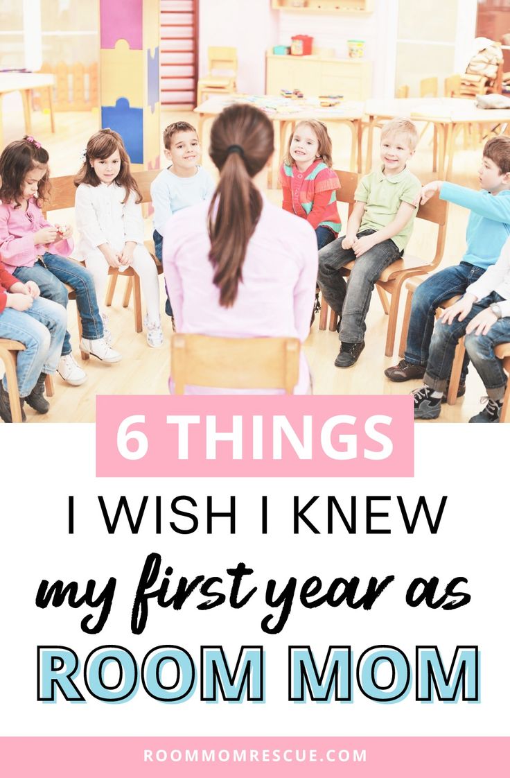 kids sitting in chairs with the text 6 things i wish i knew my first year as room mom