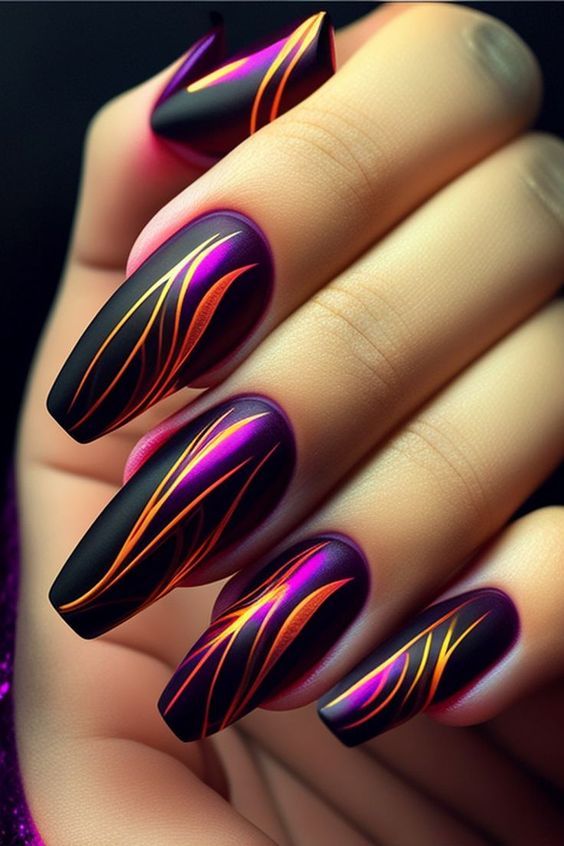 Exotic Nail Designs, Casket Nails, Turtle Nails, Plaid Nail Designs, Green Nail Designs, Fancy Nails Designs, Plaid Nails, Purple Nail, Exotic Nails