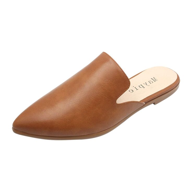 PRICES MAY VARY. SIZE TIPS -- It would be much better and more comfortable to choose one size larger HIGH QUALITY-- Using selected PU leather, the upper is not only smooth but also soft and comfortable exceptionally CLASSIC DESIGN -- These pointy flat mules are trendy and easy to match clothes, whether you like trousers or dresses EASY ON/OFF -- These slip-on loafer are easy to put on and take off, convenient for you to go out, date or go shopping JUST BUY IT WITH NO HESITATION!
 
  Maypie Shoes Loafer Slides, Backless Shoes, Pointy Flats, Best Walking Shoes, Flat Mules, Womens Mules, Go Shopping, Mule Clogs, Mules Shoes