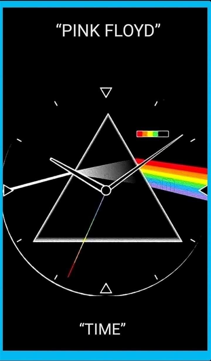 pink floyd's time album cover with the dark side of the moon in it