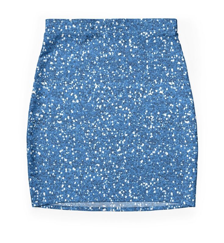 Super stretchy and durable polyester mini skirt. Vibrant, high-quality sublimation print across the front and back. Size range XXS-2XL. A great sparkly glitzy shiny design of blue and silver glitter. This design is suitable for any person, adult or child. Sparkly White Skirt, Blue Sparkle Skirt, Blue Sparkly Skirt, Glitter Mini Skirt, Costumes 2023, Eras Outfit, Turquoise Skirt, Light Blue Skirts, Swift Outfits