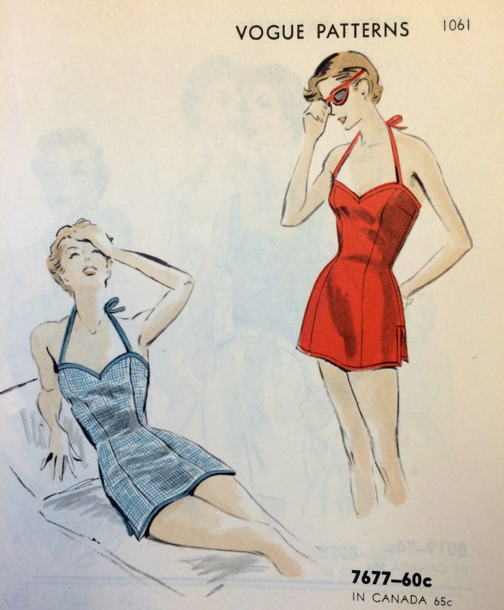 French Markets, Vintage Bathing Suit Patterns, Swimwear Sewing Patterns, Swimsuit Pattern Sewing, Suit Sewing Patterns, 1950s Patterns, Dark Girl, Vintage Vogue Sewing Patterns, Weird Vintage