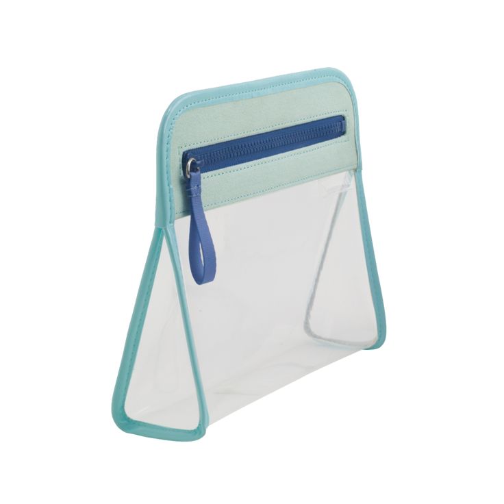 This TSA-approved Clarity Pouch Small features an expandable bottom with more room for your bulkier carry-on liquids. Its gusseted pouch sits upright on a vanity or counter and is perfect for holding your coveted beauty essentials, travel-sized creams and lotions. 9” L X 7” H X 2" W.  Questions? hello@truffleco.com Clear Travel Cosmetic Bag With Removable Pouch, Clear Cosmetic Bag With Strap For Travel, Clear Cosmetic Bag With Removable Pouch For Travel, Clear Zipper Pouch Cosmetic Bag For Travel, Clear Pouch Cosmetic Bag For Everyday Use, Clear Cosmetic Bag With Zipper Pouch, Clear Cosmetic Bag Pouch For Everyday Use, Clear Cosmetic Bag With Removable Pouch For Daily Use, Everyday Clear Cosmetic Bag With Zipper