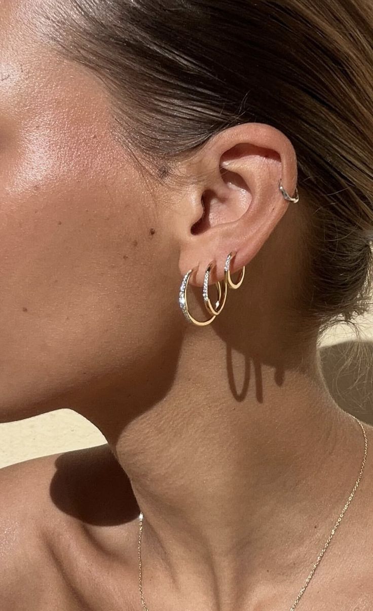 Clean Ear Piercings, Piercing Inspo, English Memes, 2025 Vision, Cute Fits, Jewelry Bags, Bling Bling, Ear Piercings, Piercings