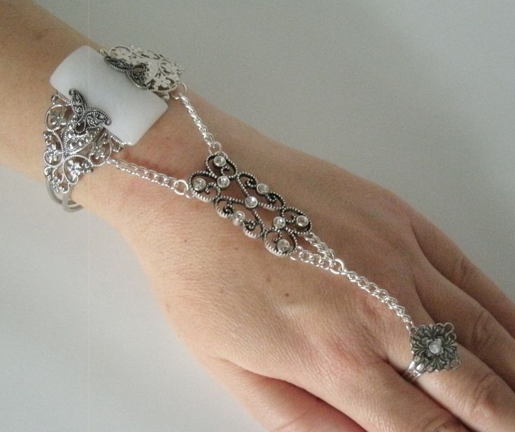 Moonstone Slave Bracelet handmade jewelry renaissance medieval gothic pagan hand chain gift for witchy woman art deco goddess by Sheekydoodle on Etsy Fairycore Jewelry, Gothic Bracelet, Medieval Gothic, Arm Jewelry, Hand Accessories, Hand Wrist, Woman Art, Dream Style, Witchy Woman