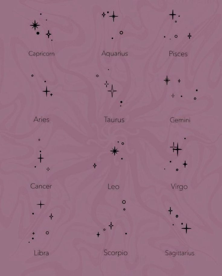 the zodiac sign is shown on a pink background