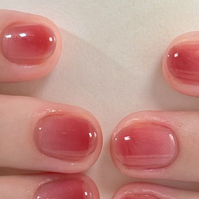 Nail Instagram, Multicolored Nails, Hello Nails, Casual Nails, Blush Nails, Soft Nails, Jelly Nails, Short Nail Designs, Crystal Nails