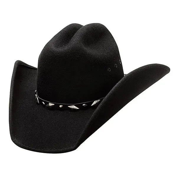 Bullhide Justin Moore Guns - Shapeable Wool Felt Cowboy Hat - Hatcountry Black Hat Band For Country Events In Winter, Country Style Black Hat Bands For Winter, Black Country Style Hat Bands For Winter, Black Brimmed Felt Hat For Country Events, Black Western Top Hat For Outdoor, Black Short Brim Hats For Country Events, Adjustable Black Top Hat For Outdoor, Black Flat Brim Top Hat For Outdoor, Western Black Hat Bands For Country Events