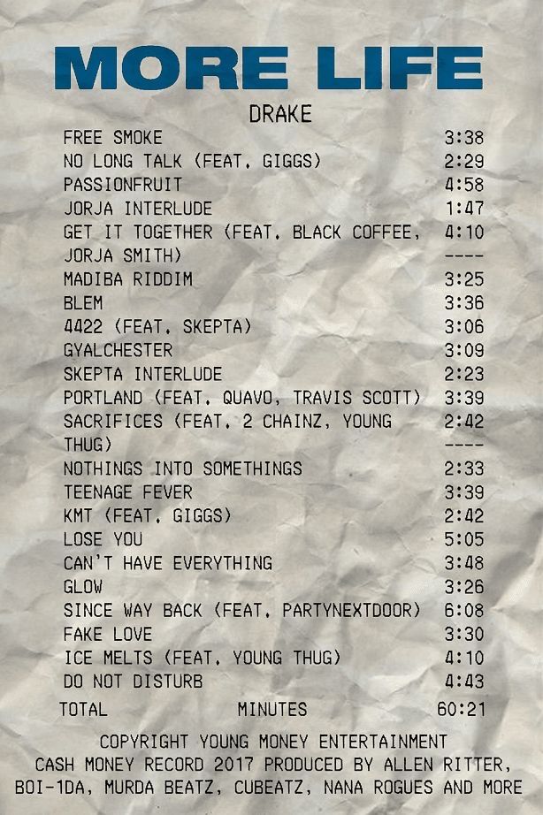 the menu for more life is shown in blue and white