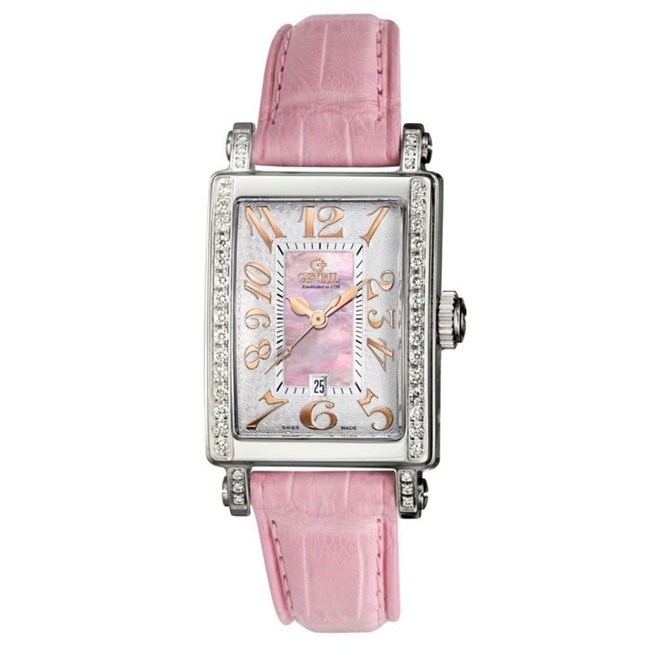 Pink Watch, Mini Collection, Jewelry Words, Ladies Watch, Diamond Watch, Classic Leather, Pink Diamond, Pink Leather, Leather Band