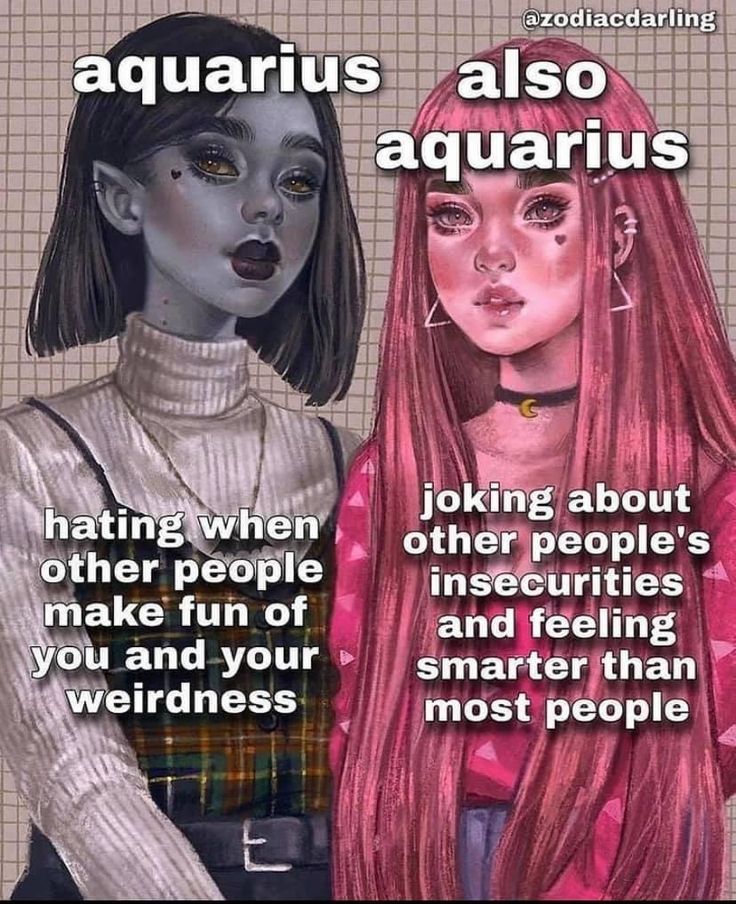 an image of two women with long hair and words about aquarius aso aquariums