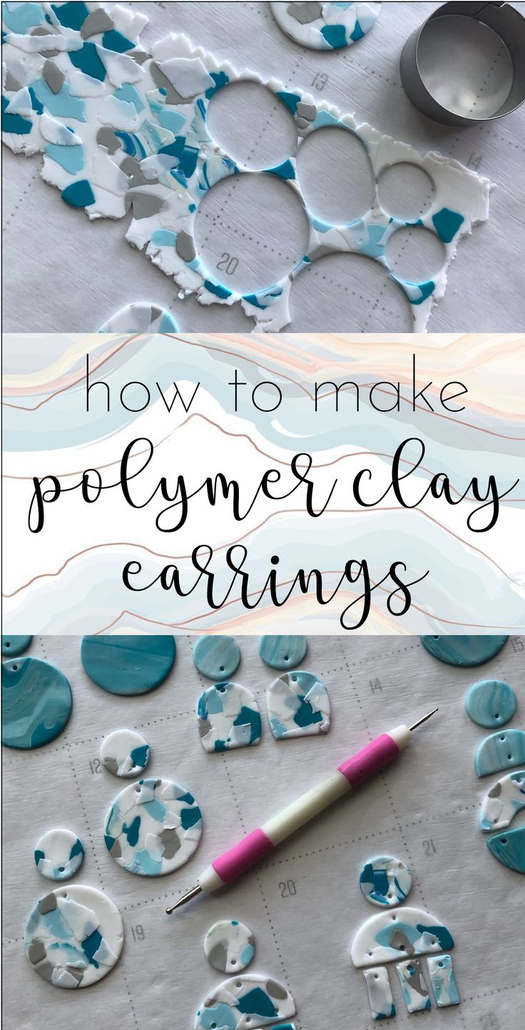 how to make polymer clay earrings