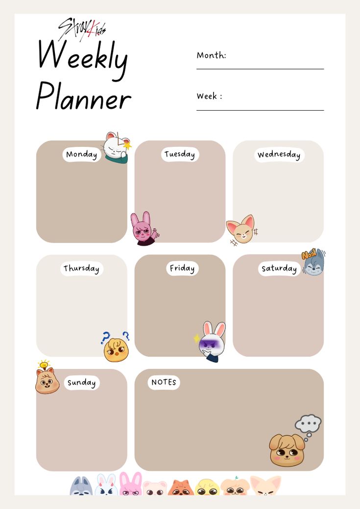 Weekly Planner Calendar Stray Kids Skzoo weeklyplannerprintable #goodnoteplanner�🌹 Skzoo Weekly Planner, Hello Kitty Uno Cards Printable, Uno Cards Printable, Hello Kitty Uno Cards, Hello Kitty Uno, Pink Monthly Planner, Study Planner Printable Free, Autumn Printables, Skz Photocards