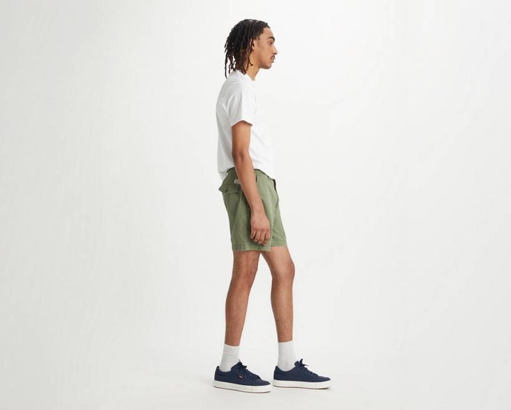 Our XX Authentic Shorts are a symbol of summer sartorial tradition. Relaxed, ultra-versatile and supremely soft;these shorts live up to their name. And where comfort is concerned, our shorts are designed for all-day movement and ease. Soft, comfortable fabric with a roomier fit Two front pockets for a classic style A relaxed cut With a shorter 6" inseam A Symbol, Men's Shorts, Mens Shorts, Levi's, Classic Style, Green, Fabric, Clothes