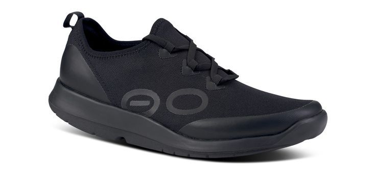 Please note: OOFOS recommends buying half a size up in this style. The OOmg Sport LS is an Active Recovery shoe built for a highly active day. Designed on the same foundation of OOfoam™ technology and patented footbed geometry as other OOFOS models. The midsole of the OOmg Sport LS is accentuated by a tapered sidewall, paired with our unique 4-way stretch FibreFlex upper that forms to your every move. The LS takes our athlete-inspired OOmg Sport and adds an integrated Lacing System, allowing for Oofos Shoes For Women, Oofos Shoes, Active Recovery, Black Clogs, Mens Casual Dress Outfits, Black 13, Shoe Black, Mens Casual Dress, Black 7