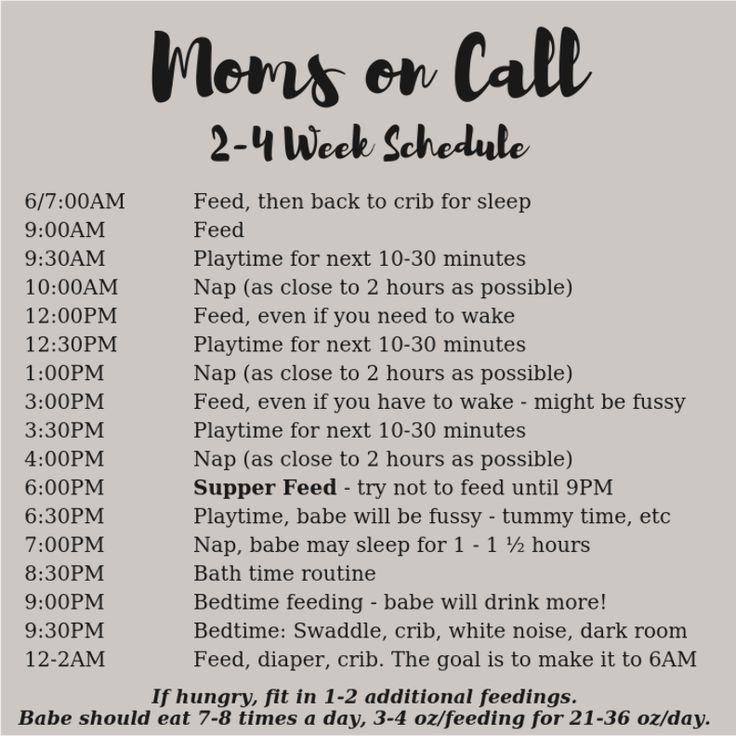 a poster with the words moms on call 2 - week schedule in black and white