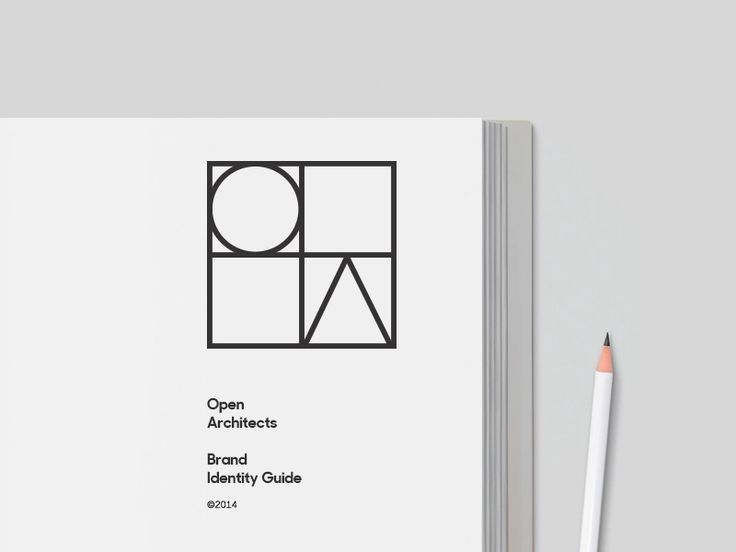 an open book next to a pencil on top of a white surface with the title open architecture beyond identity guide