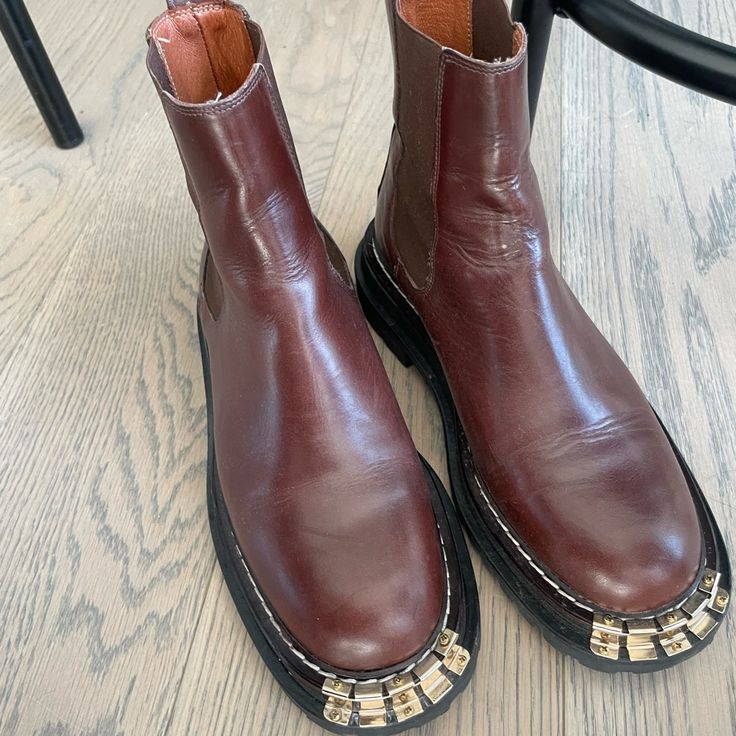 Leather Size 38 Worn Only A Few Times Purchased Last Winter Box And Dust Bag Included Sandro Boots, Moto Boots, Dust Bag, Women Shoes, Boots, Women Shopping, Leather