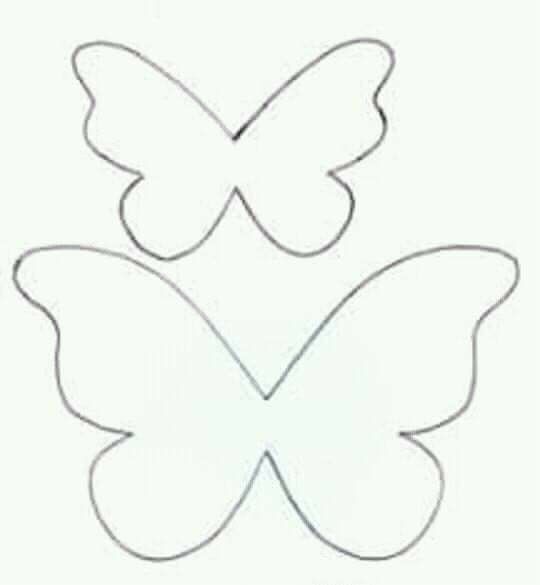 the outline of a butterfly is shown