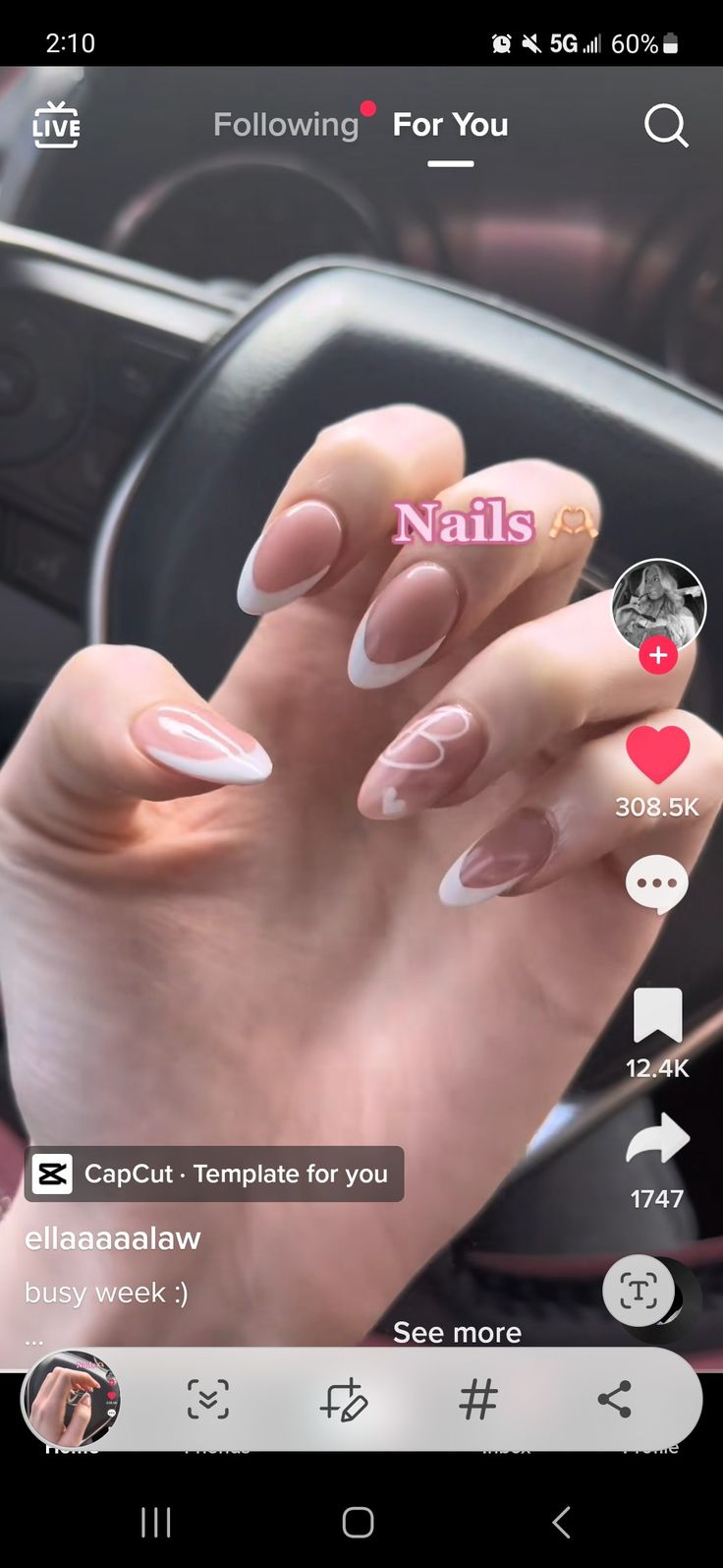 Oval Acrylic Nails With Initial, Nail Ideas With Initial Almond, Nail Inspo Bf Initial, Almond Nails Designs With Initial, Boyfriend Initial Nails Almond, Almond Acrylic Nails With Initial, Almond French Tip With Initial, Nails Idea With Initials, Short Almond Nails With Initial