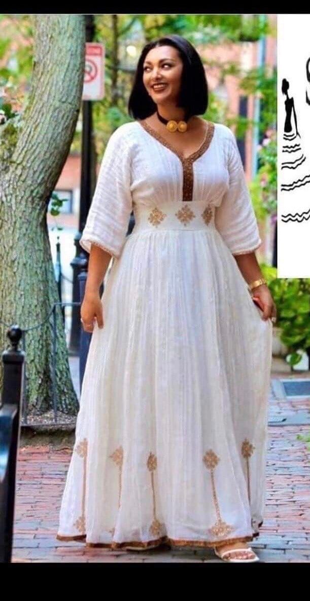 New Habesha Dress 2022, Modern Habesha Dress, Eritrean Clothing, Ethiopian Wedding Dress, Eritrean Dress, Beautiful Ethiopian, Ethiopian Wedding, Ethiopian Clothing, Habesha Dress