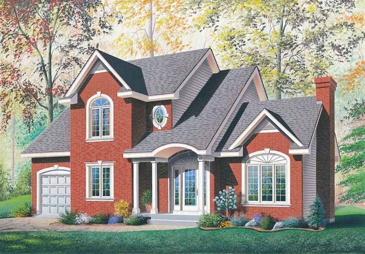 this is an artist's rendering of these house plans