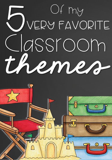 a chalkboard with the words 5 very favorite classroom themes