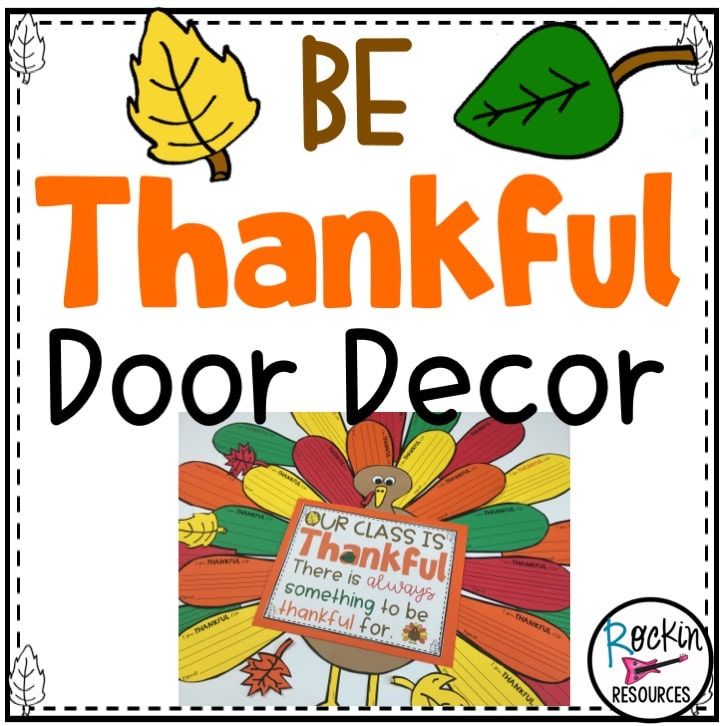 a sign that says, be grateful door decor