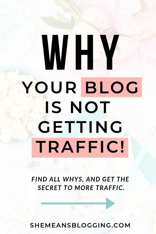 the words why your blog is not getting traffic