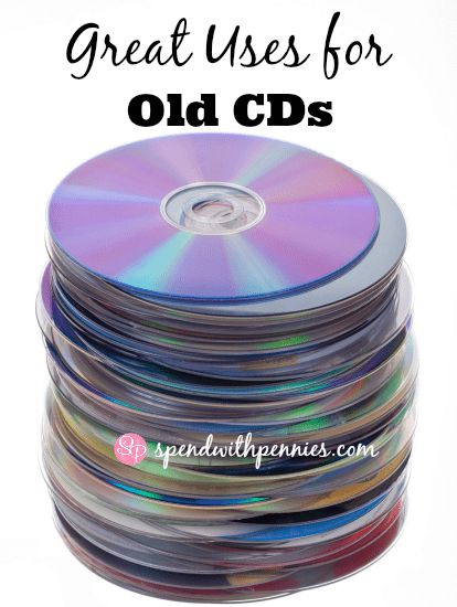 a stack of cds with the title how to use cd's great uses for old cds