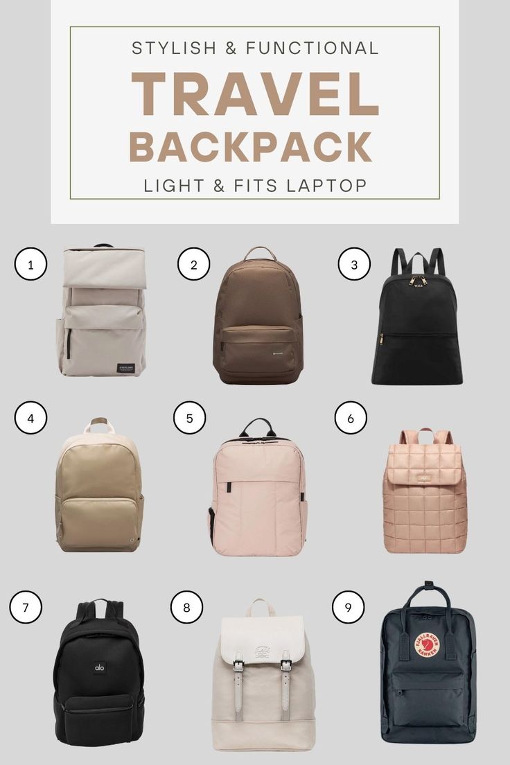 Best Travel Backpack For Women Computer Backpack Woman, Best Carry On Backpack, Waterproof Backpack Women, Travel Backpack Essentials, Travel Backpack Carry On, Best Laptop Backpack, Chic Backpack, Purse Outfit, Best Travel Backpack