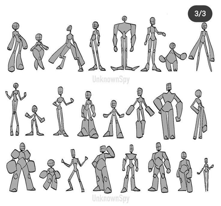 an image of different poses for animation