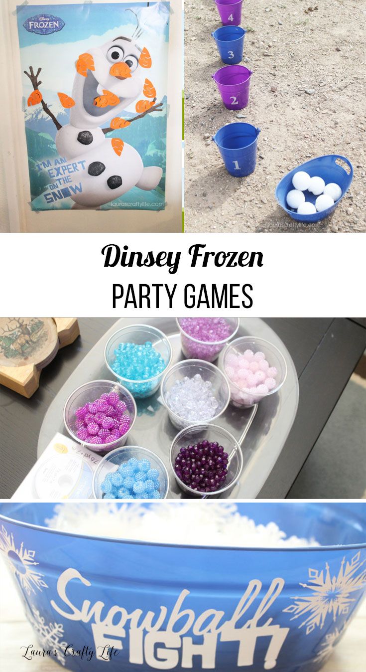 frozen party games for kids to play in the sand and water with snowflakes