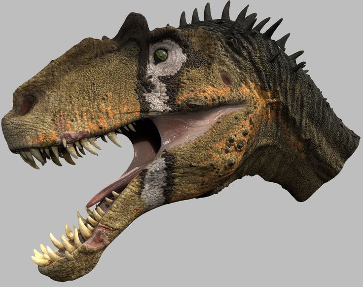 an image of a dinosaur with its mouth open