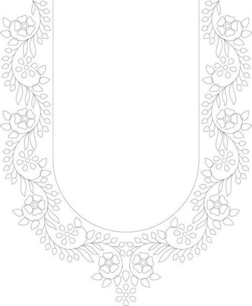 an ornate frame with flowers and leaves in the shape of a rectangle on white paper