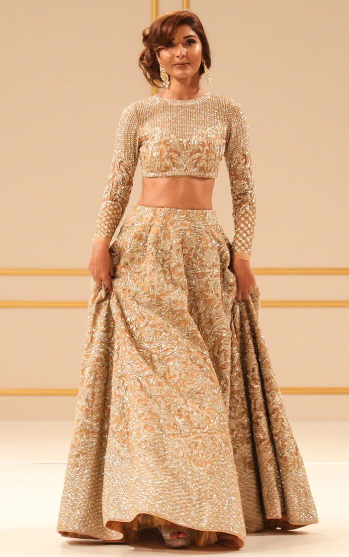 Beige Color Designer Lehenga Choli – Panache Haute Couture Faraz Manan, Lehenga Choli Designs, Pakistani Bridal Dress, Indian Lehenga Choli, Indian Fashion Trends, Pakistani Couture, Lehenga Choli Online, Indian Bridal Wear, Indian Lehenga