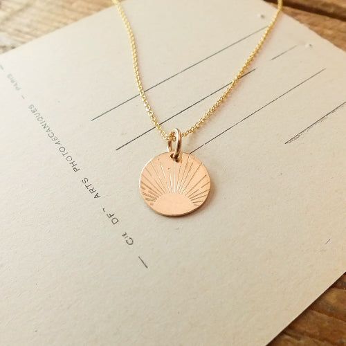 hand stamped charm measures 1/2" across on 18" fine cable chain 14K gold fill packaged on quote card as shown Dainty 14k Gold Filled Engraved Charm Necklaces, Minimalist 14k Gold Hand Stamped Charm Necklace, Dainty Stamped Jewelry For Everyday, Dainty Hand Stamped 14k Gold Charm Necklaces, Dainty Engraved 14k Gold Filled Charm Necklaces, Dainty 14k Gold Filled Engraved Charm Necklace, Stamped Gold Charm Necklaces In Sterling Silver, Gold Stamped Sterling Silver Charm Necklaces, Dainty Hand Stamped Charm Necklaces For Everyday