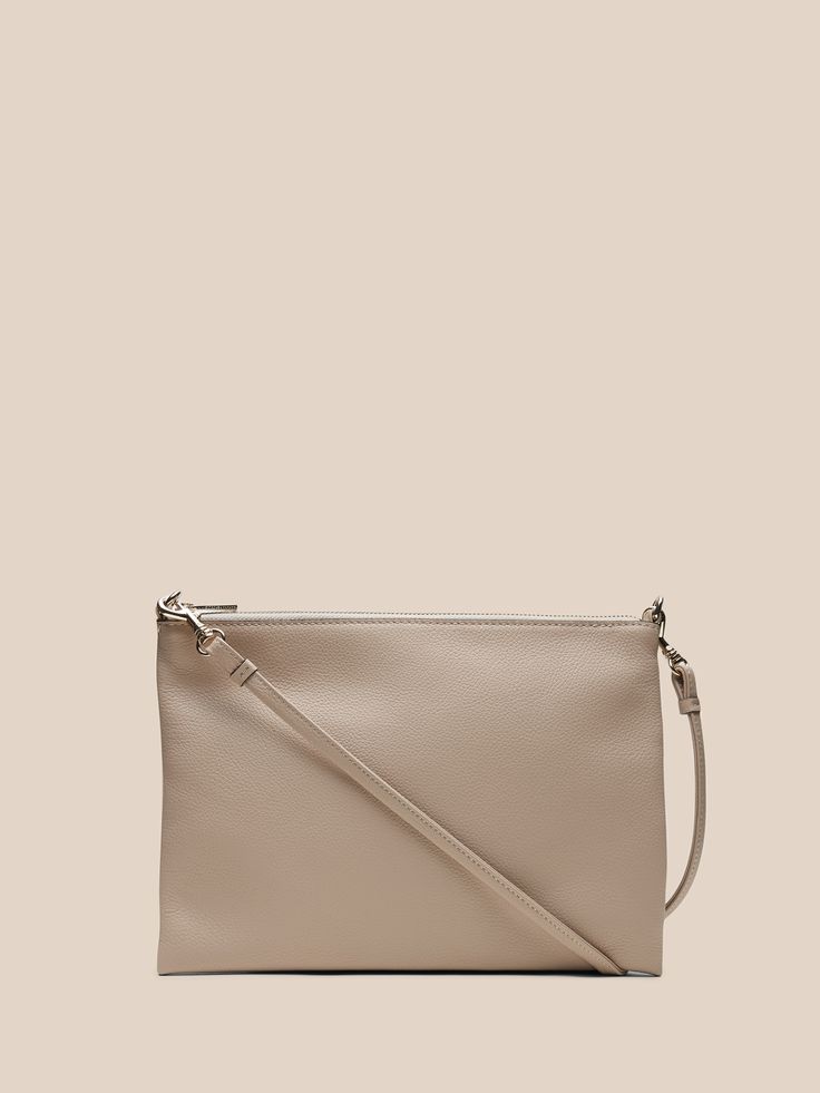 Leather Effortless Crossbody | Banana Republic Versatile Pouch Satchel With Detachable Strap, Versatile Soft Leather Pouch Satchel, Everyday Satchel Clutch With Zipper Closure, Versatile Crossbody Bag With Detachable Strap, Versatile Soft Leather Pouch Shoulder Bag, On-the-go Crossbody Clutch With Detachable Strap, Versatile Satchel Clutch With Adjustable Strap, Everyday Clutch Shoulder Bag With Zipper, Soft Leather Crossbody Clutch For Everyday