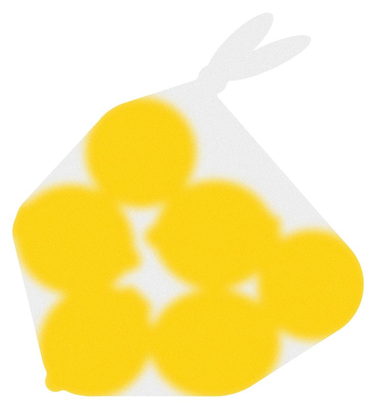 an orange and white design with yellow circles on it's back side, against a white background