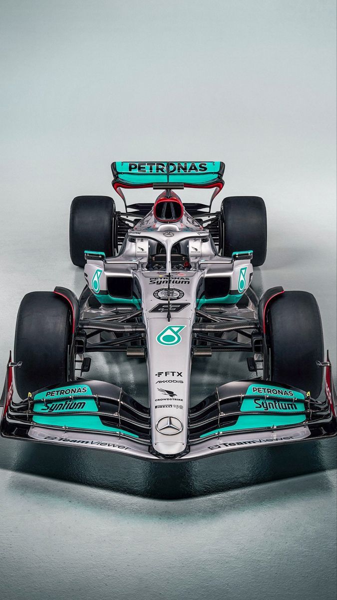 the new mercedes formula car is shown in this image