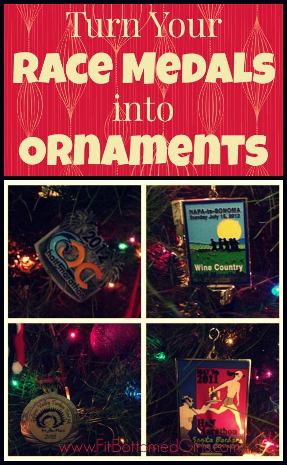 the cover of turn your race medals into ornaments