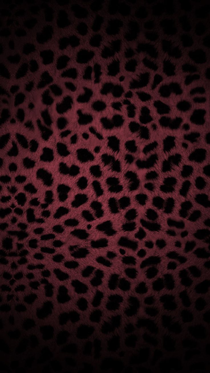 an animal print pattern is shown in red, black and brown colors on a dark background