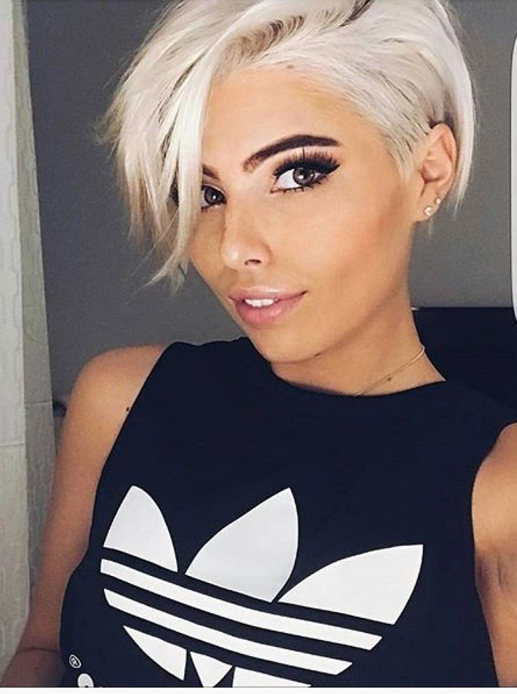 Texture Hairstyles, Short Textured Hair, Hair Cuts 2017, Shaved Side, Hairstyles Messy, Penteado Cabelo Curto, Short Pixie Haircuts, Short Blonde, Girl Short Hair