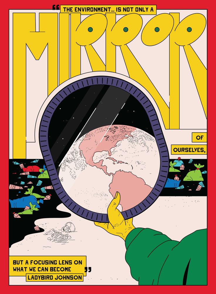 the front cover of mirror magazine with an image of a person holding up a magnifying