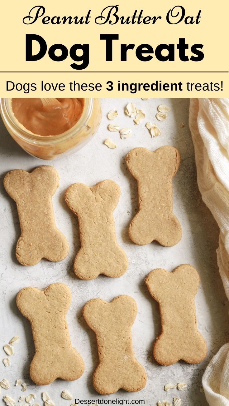 peanut butter cat dog treats with text overlay